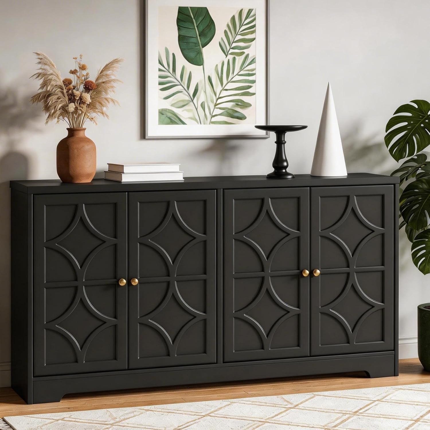 Kitchen - Aparador Buffet con Espacio de Almacenamiento,