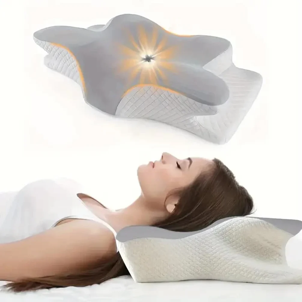 Memory Foam Orthopedic Pillow Neck Pain - Almohadas de espuma viscoelástica con forma