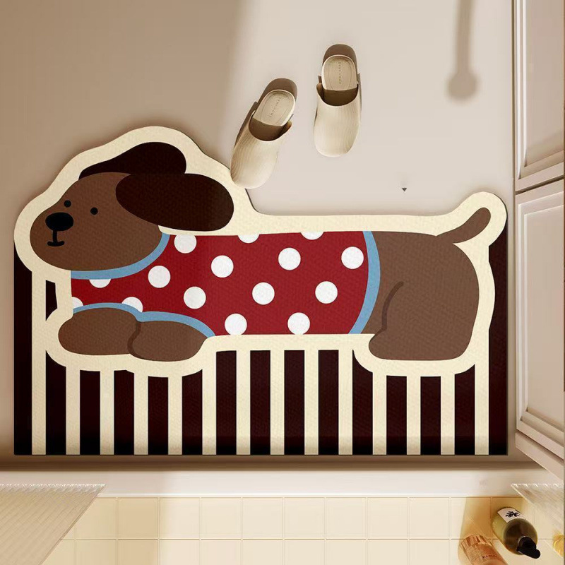 Quick Dry Diatomite Bath Mat - Alfombrilla de baño con diseño de