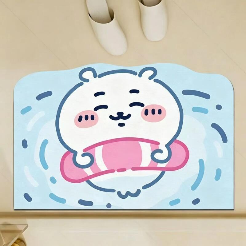 Quick Dry Diatomite Bath Mat - Chiikawa, Hachiware, Usagi: alfombra de baño