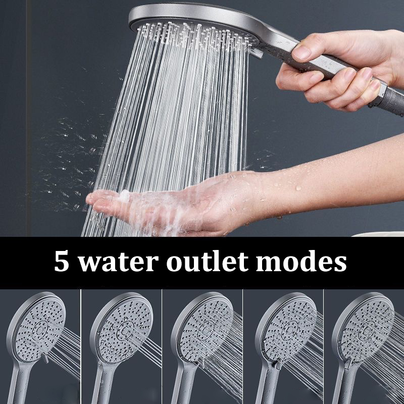 Cabezal de ducha negro con 5 m - High Pressure Shower Head Handheld reseña y precio