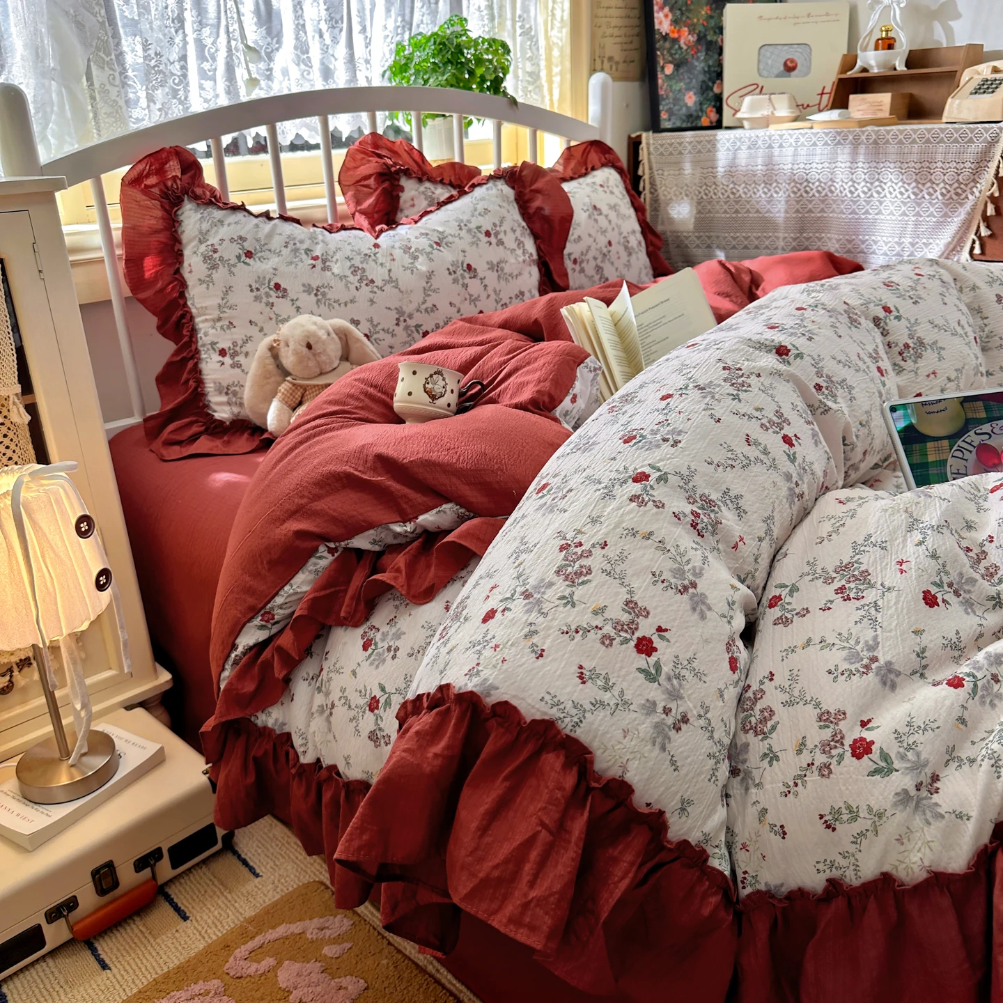 Juego de ropa de cama de estil - Aesthetic Floral Duvet Cover reseña y precio