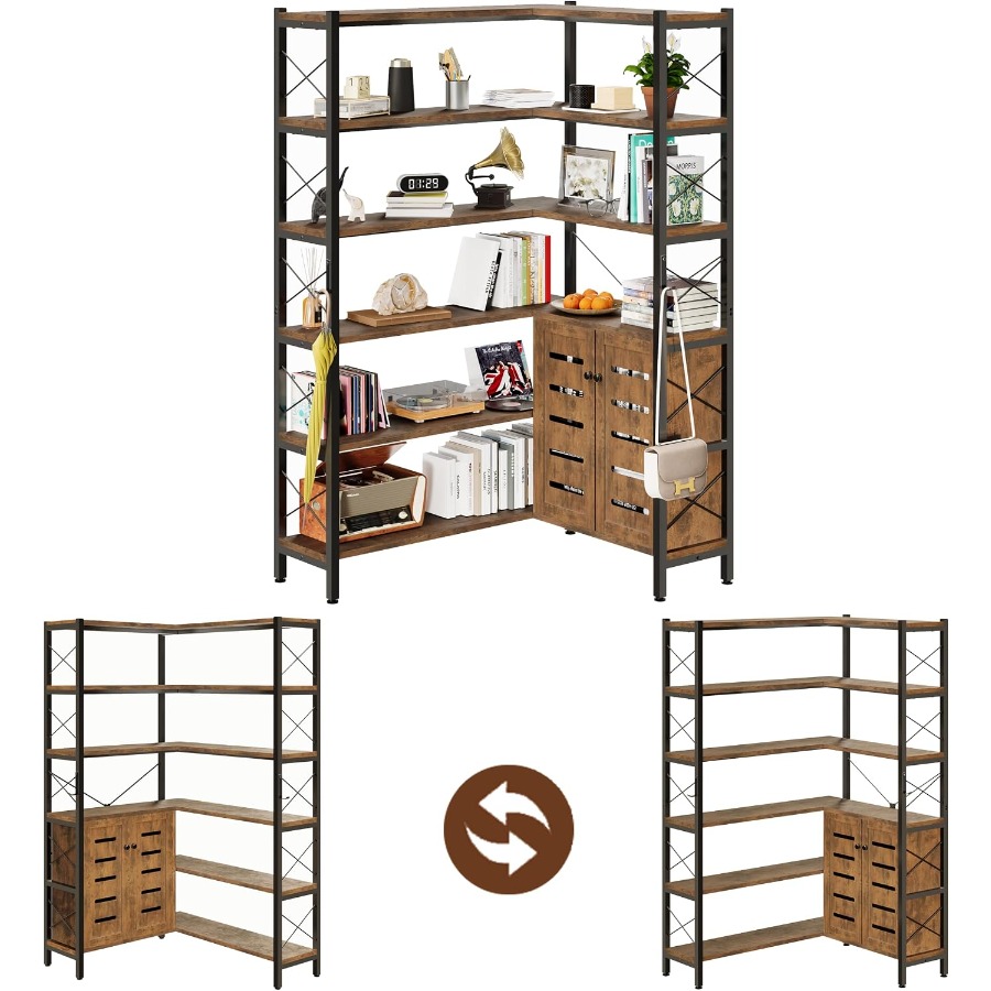 Estantería de esquina con 6 es - Storage & Organization reseña y precio