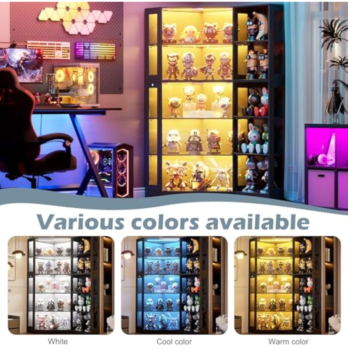 Vitrina con Puertas de Vidrio  - Lighting reseña y precio