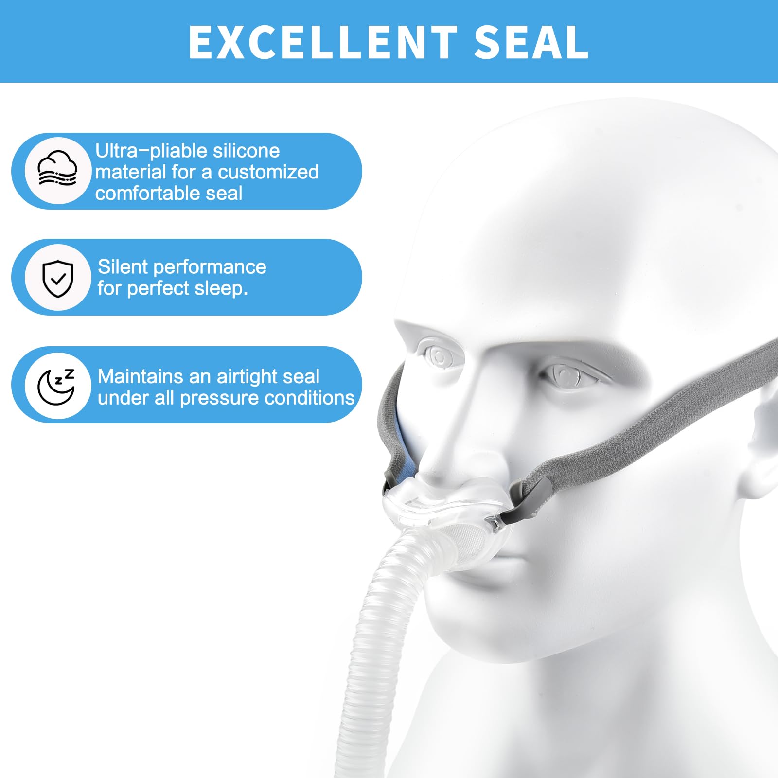 2 Almohadillas Nasales P10 Air - Anti Snore Contour Pillow reseña y precio
