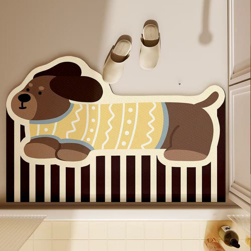 Alfombrilla de baño con diseño - Quick Dry Diatomite Bath Mat reseña y precio