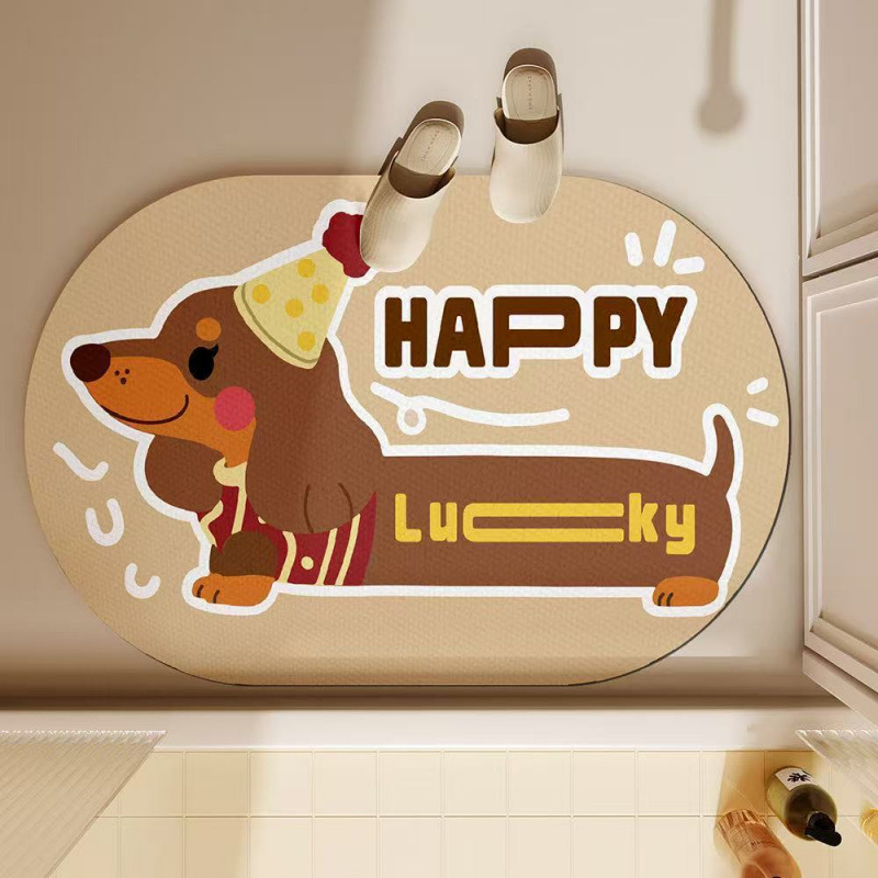 Alfombrilla de baño con diseño - Quick Dry Diatomite Bath Mat reseña y precio