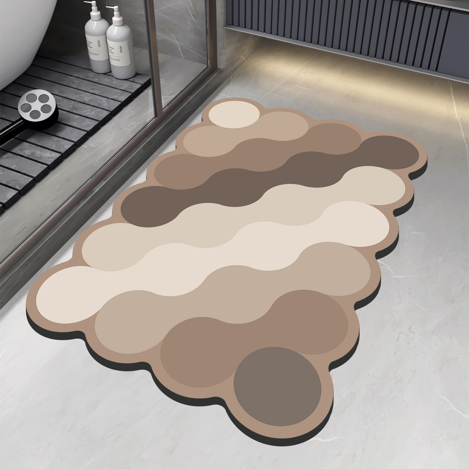 Alfombra de baño de ducha de b - Quick Dry Diatomite Bath Mat reseña y precio