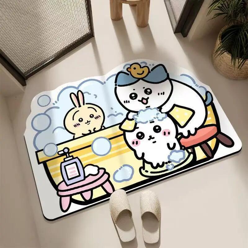 Chiikawa, Hachiware, Usagi: al - Quick Dry Diatomite Bath Mat reseña y precio